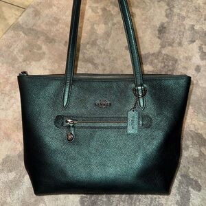 Coach Emerald Green Leather Tote